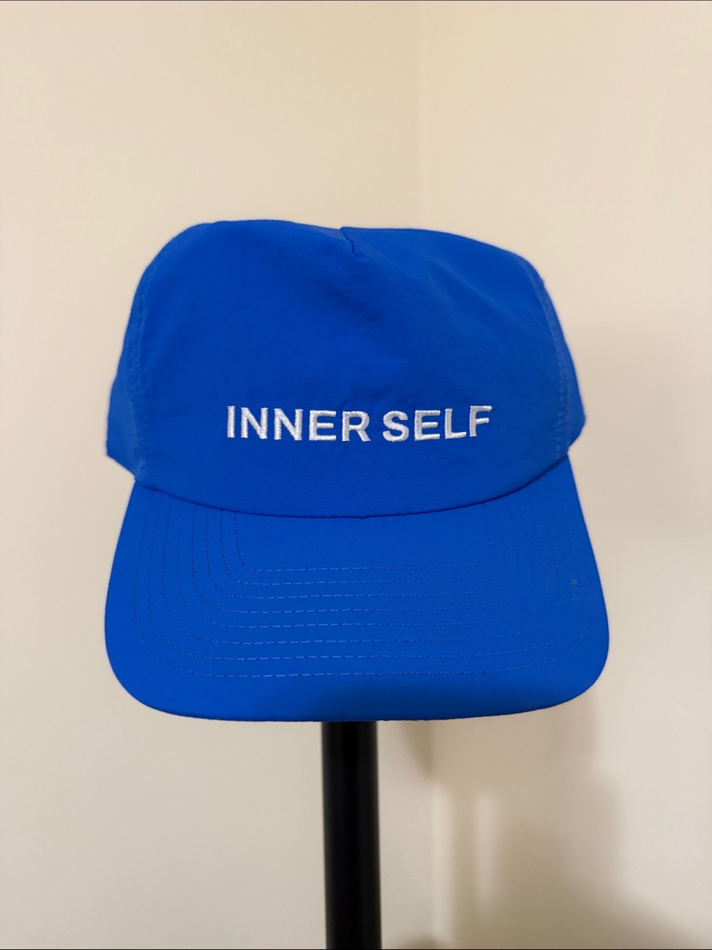 Blue Embroidered Cap - Men's Hat